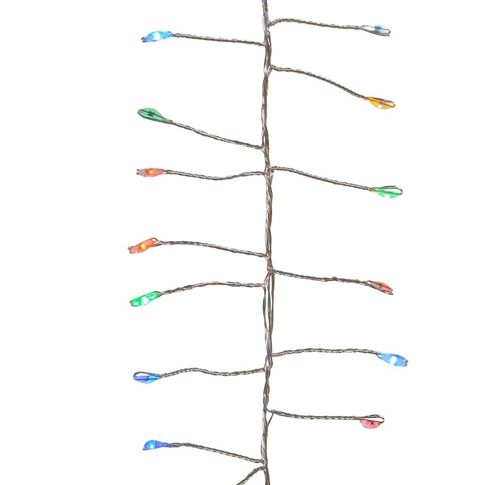 KSA 8' x 5" PreLit Twinkle Cluster Christmas Garland, Multi Fairy Lights Michaels