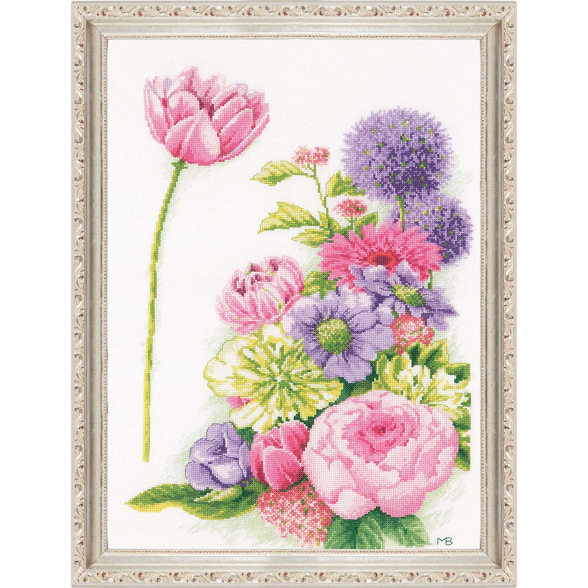 Vervaco  Floral Cotton Candy Counted Cross-Stitch Kit