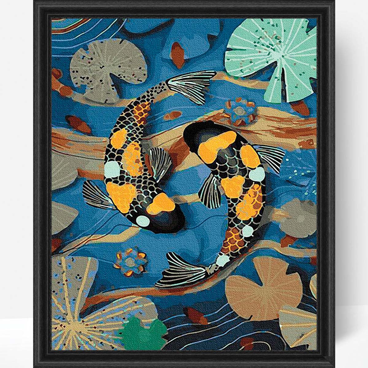 Adbrain Sacred Fish Tai Kit & Frame Paint by Number Kit