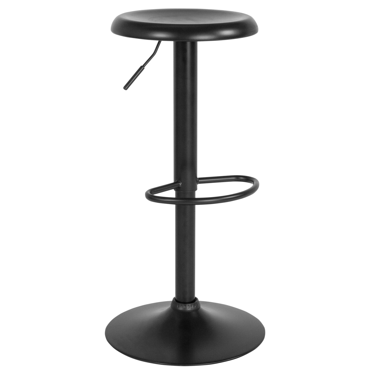 Merrick Lane Audrey Retro Style Height Adjustable Barstool with Footrest