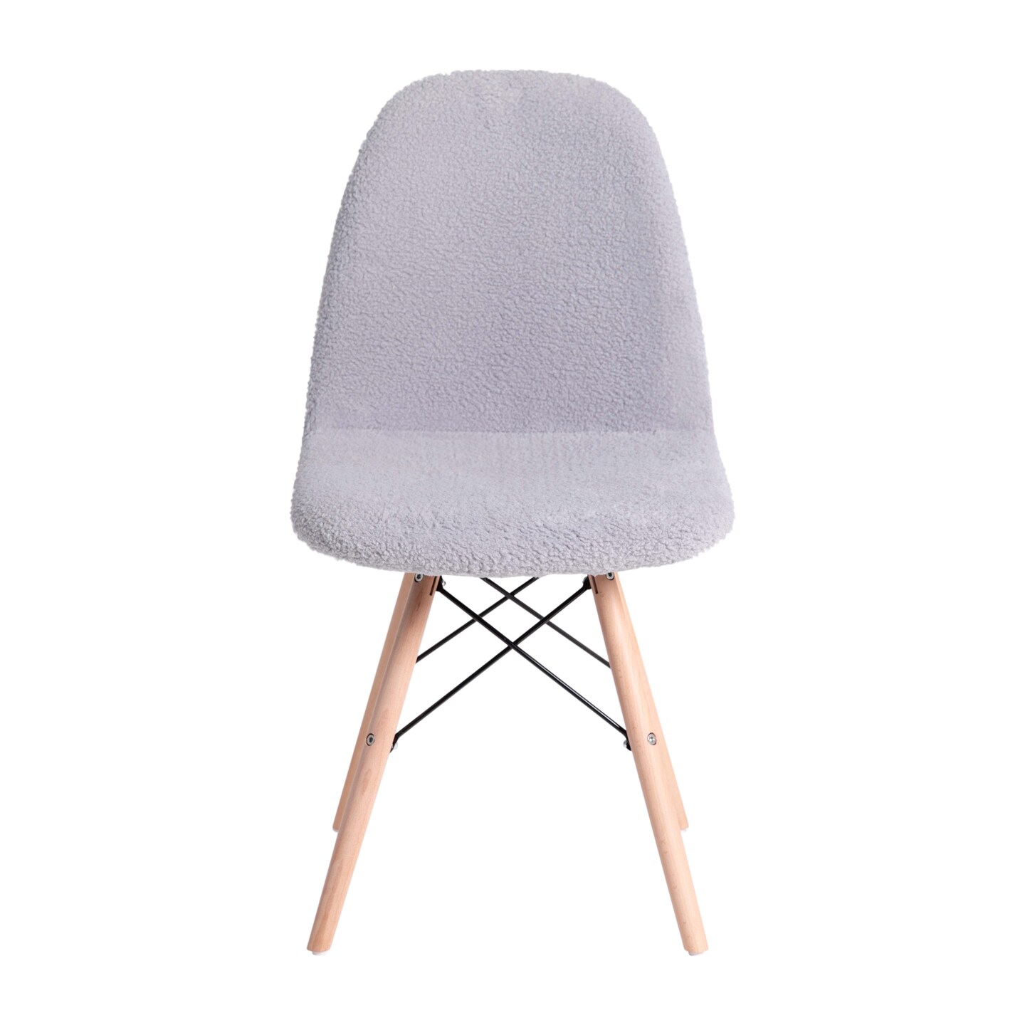 Merrick Lane Lyon Faux Shearling Accent Chair, Modern Accent Chair For Bedroom, Entryway, and Living Room