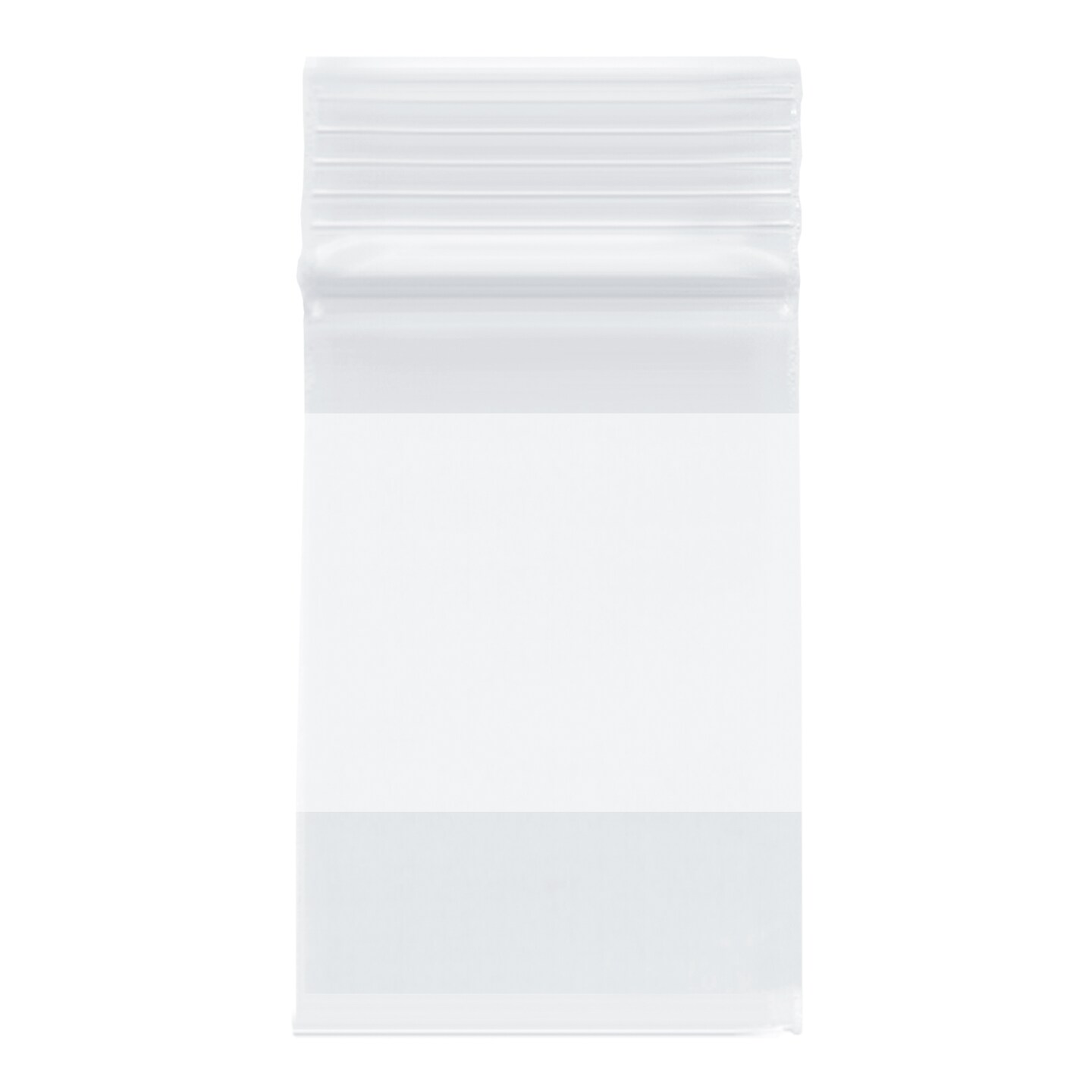 2x3 Plastic Zip Top Bags White Block (Pack of 100) | small ziplock bags for  jewelry | Best Store Supplies