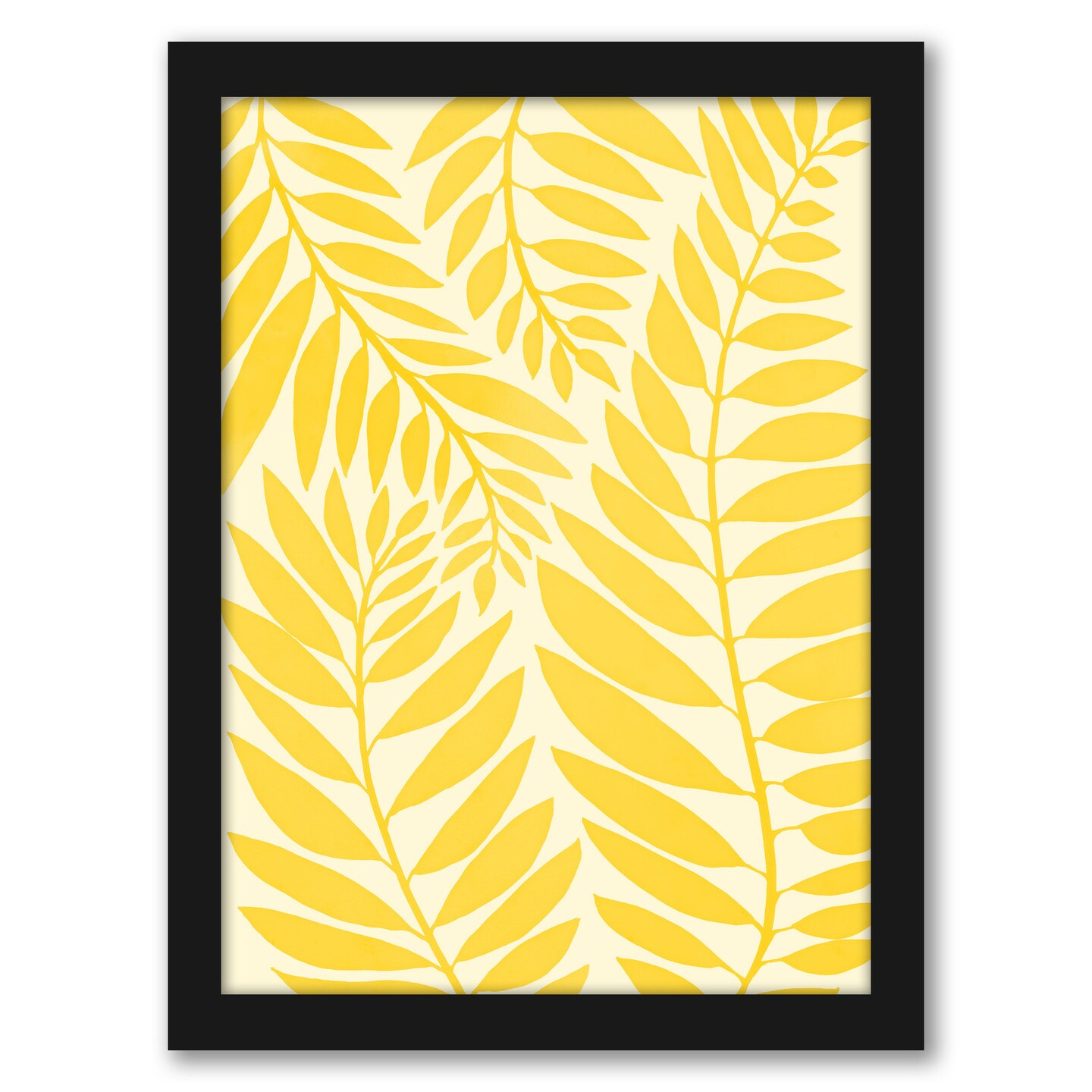 Golden Yellow Leaves by Modern Tropical Frame Americanflat Michaels