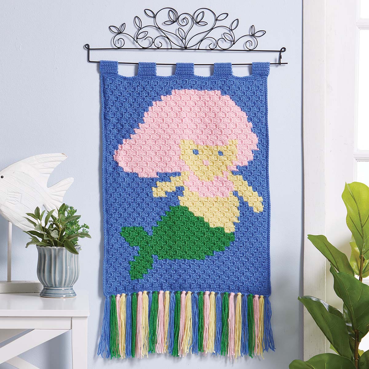 Herrschners Magical Mermaid Wall Hanging Crochet Kit Michaels