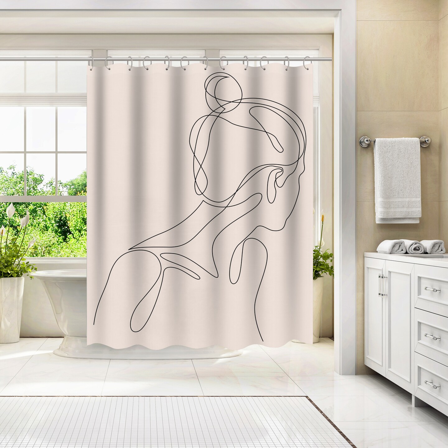 Abol Pastel by Addillum Shower Curtain 71&#x22; x 74&#x22;