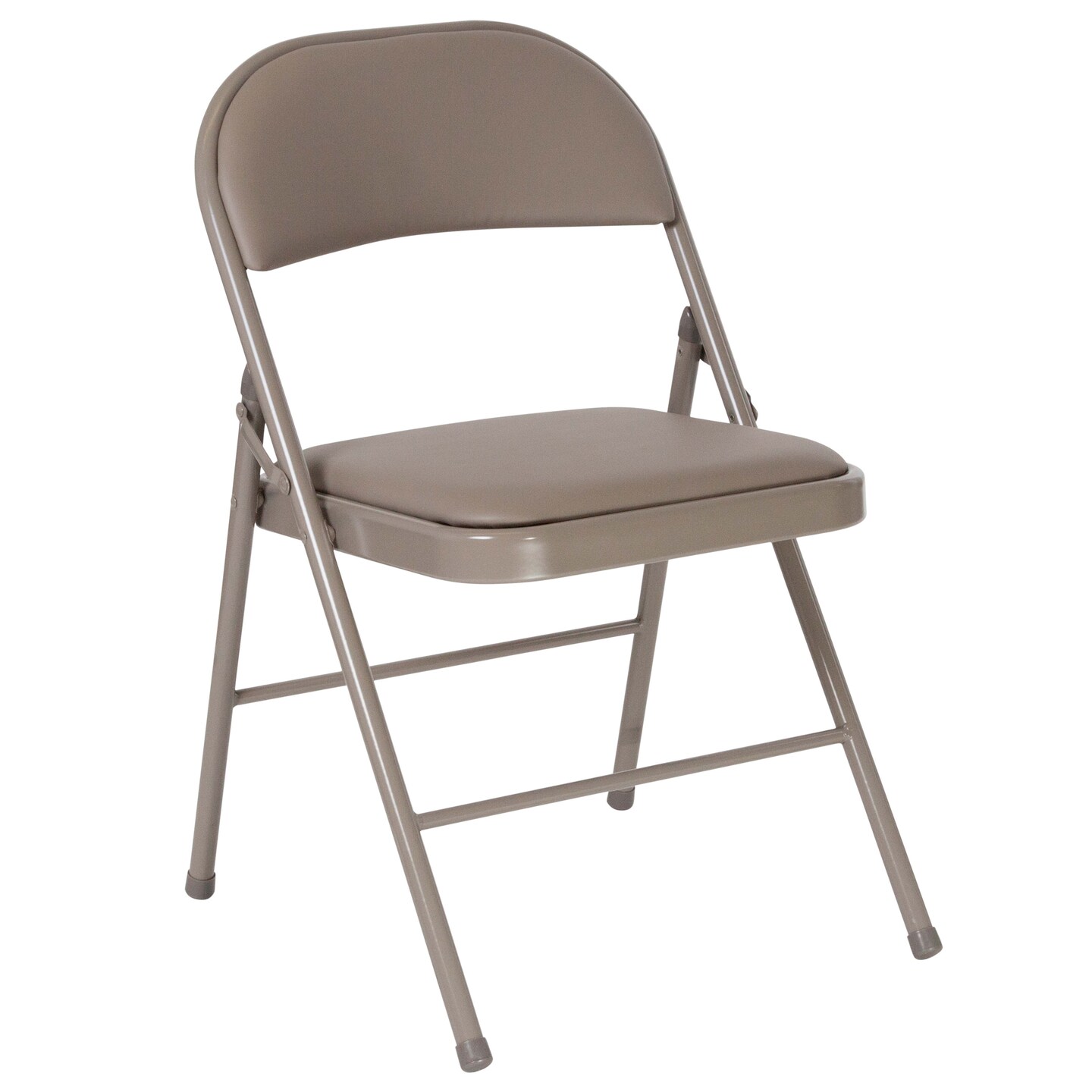 Emma and Oliver 4 Pack Vinyl Padded Metal Frame Event/Home Office Folding Chair