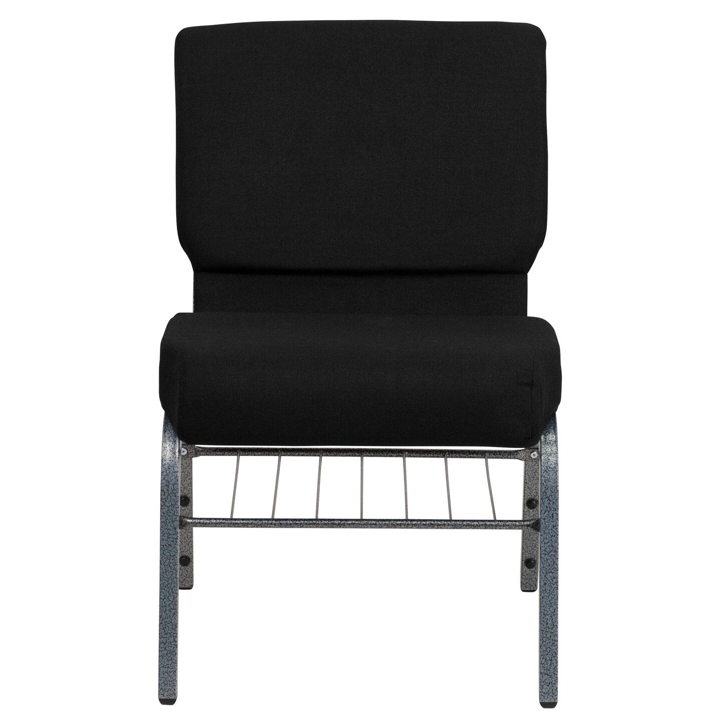 Emma and Oliver Auditorium Chair - 21&#x22; Seat - Book Rack