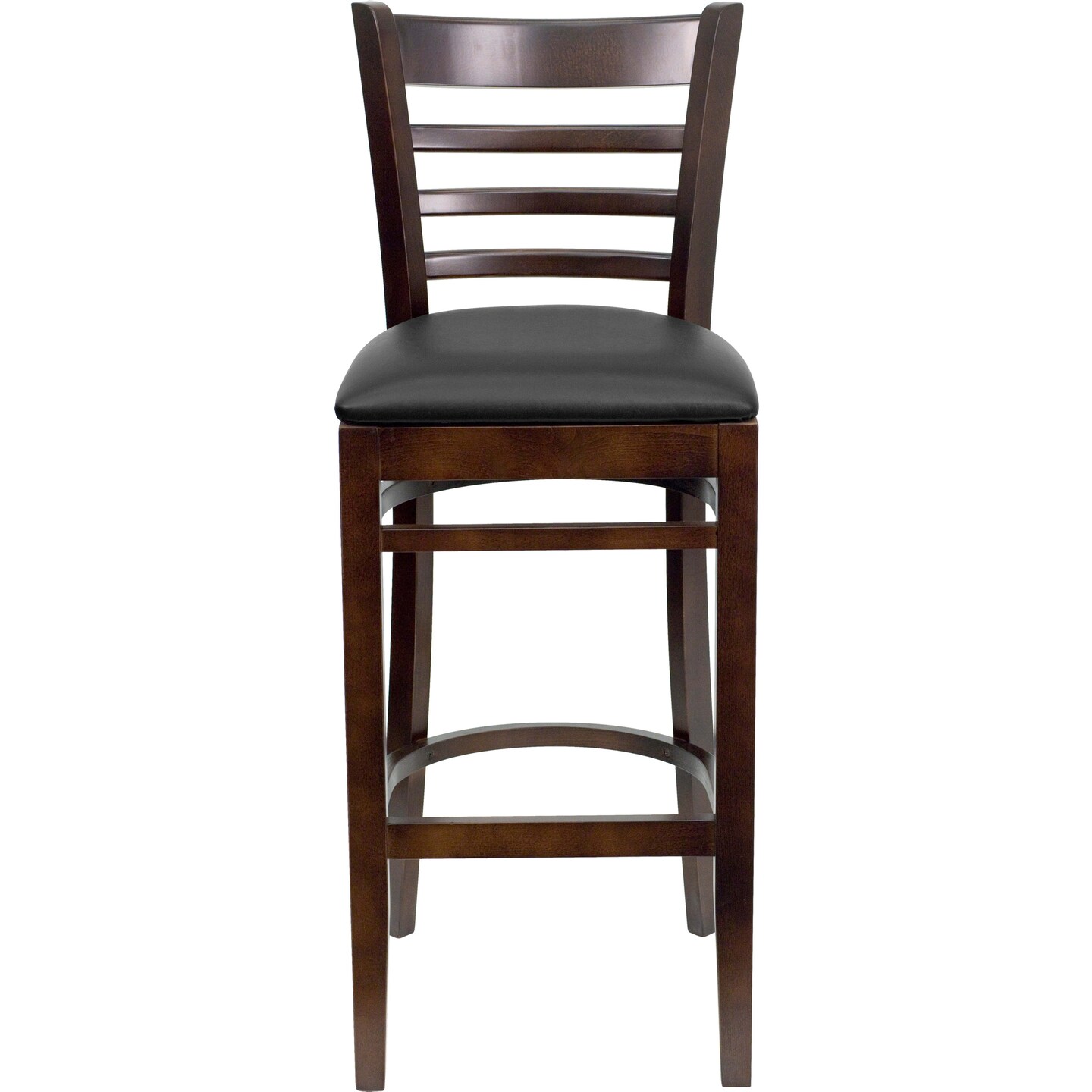 Emma and Oliver Ladder Back Wooden Restaurant Dining Barstool