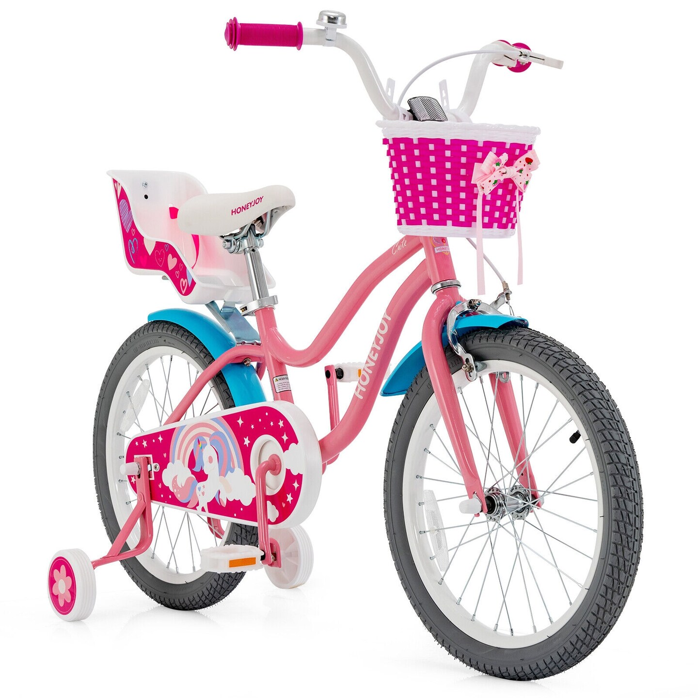 Kids Bicycle with Training Wheels and Basket for Boys and Girls Age 3 9 Years Michaels