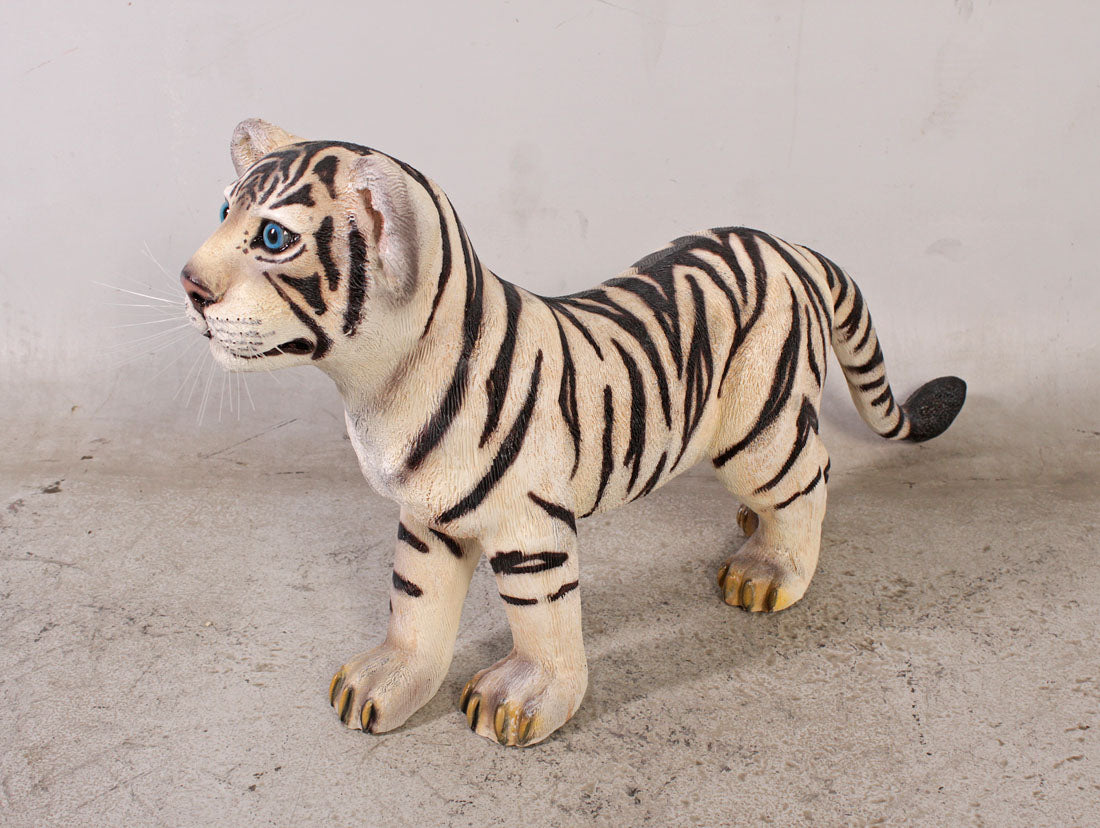 Standing Bengal Tiger Cub Life Size Statue