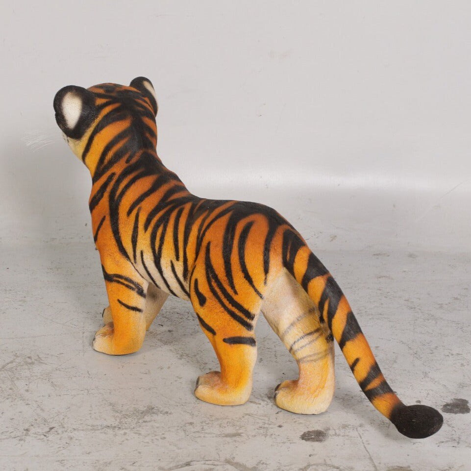 Standing Bengal Tiger Cub Life Size Statue