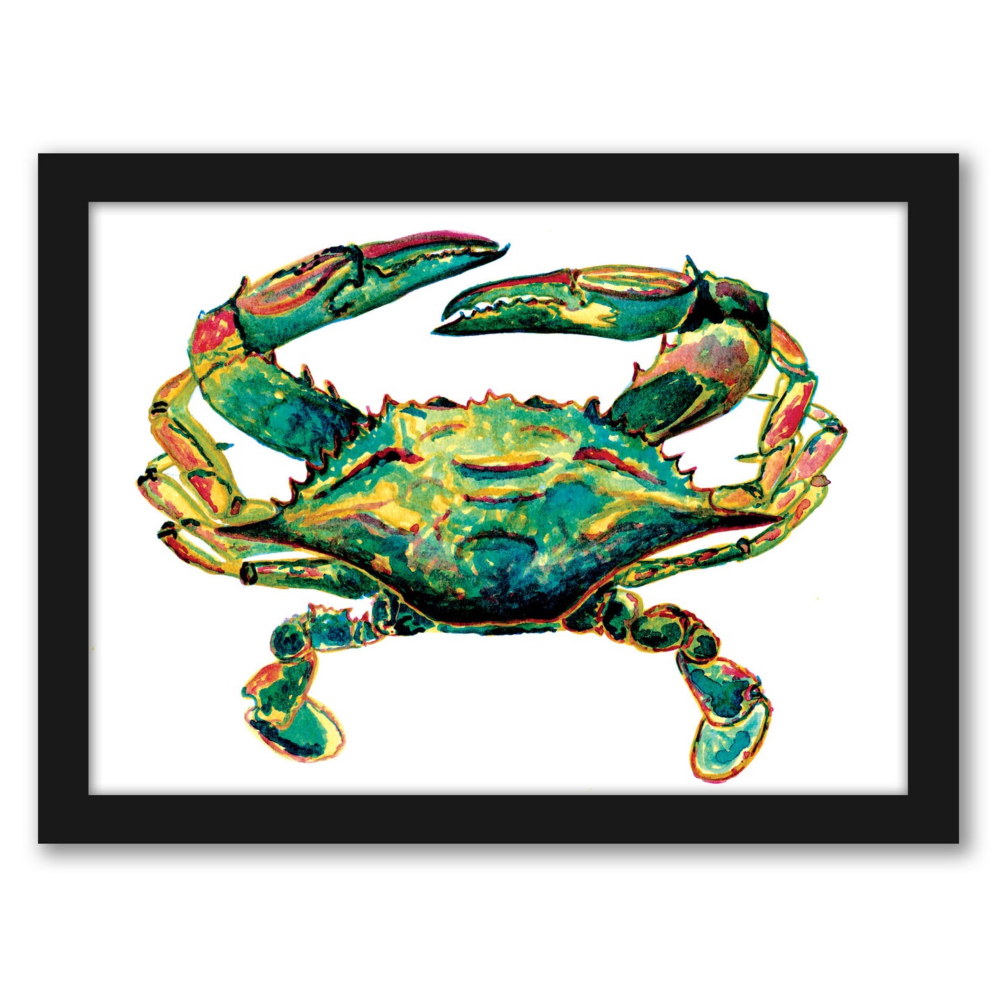 Blue Crab2 by T.J. Heiser Frame  - Americanflat