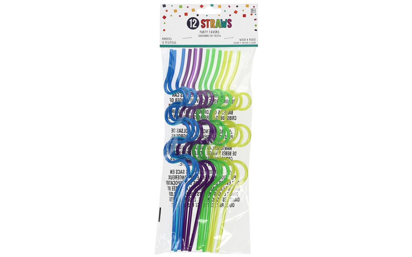 Amscan Party Favors Value Pack Silly Straw 12pcs