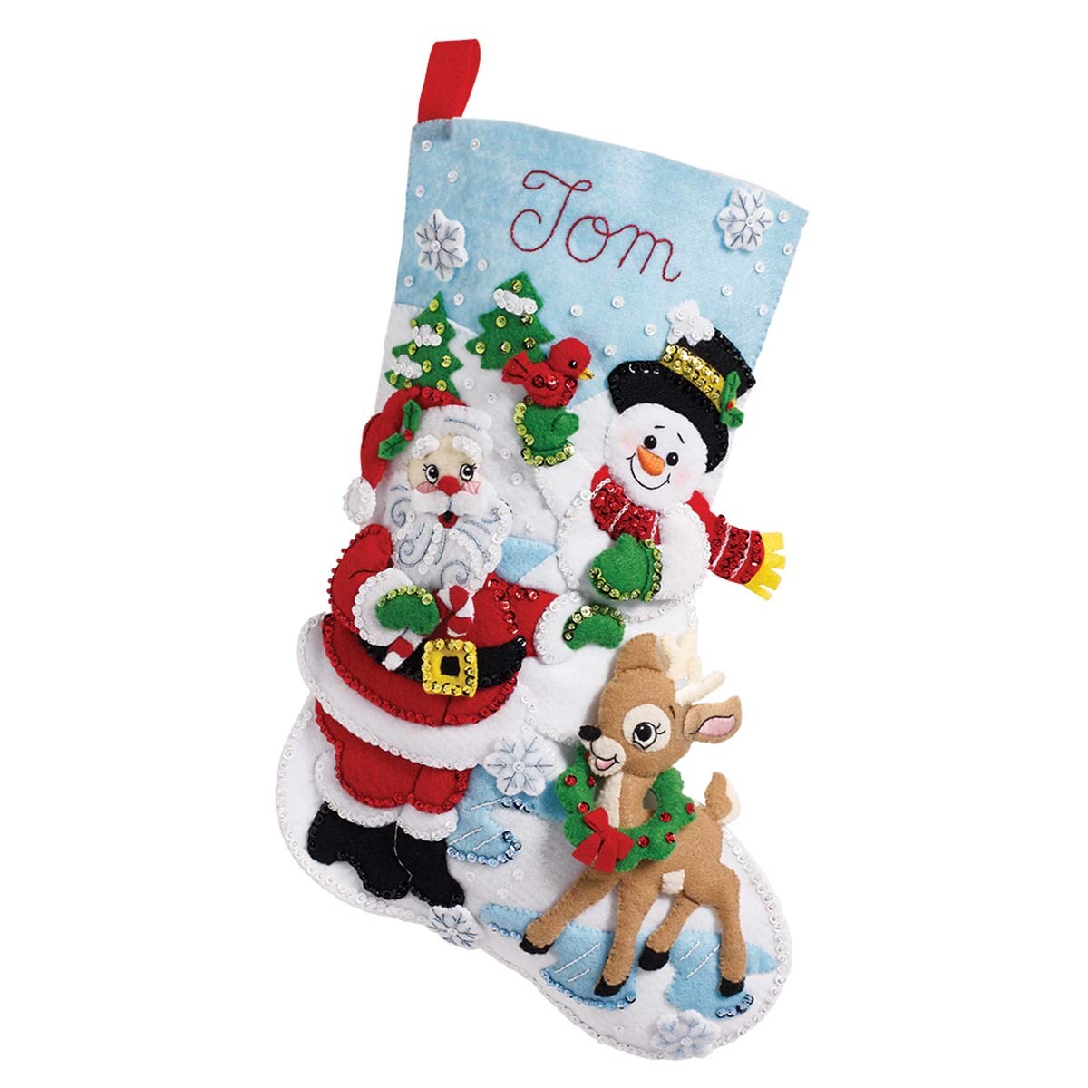 Bucilla  Santa&#x27;s Gathering Stocking Kit