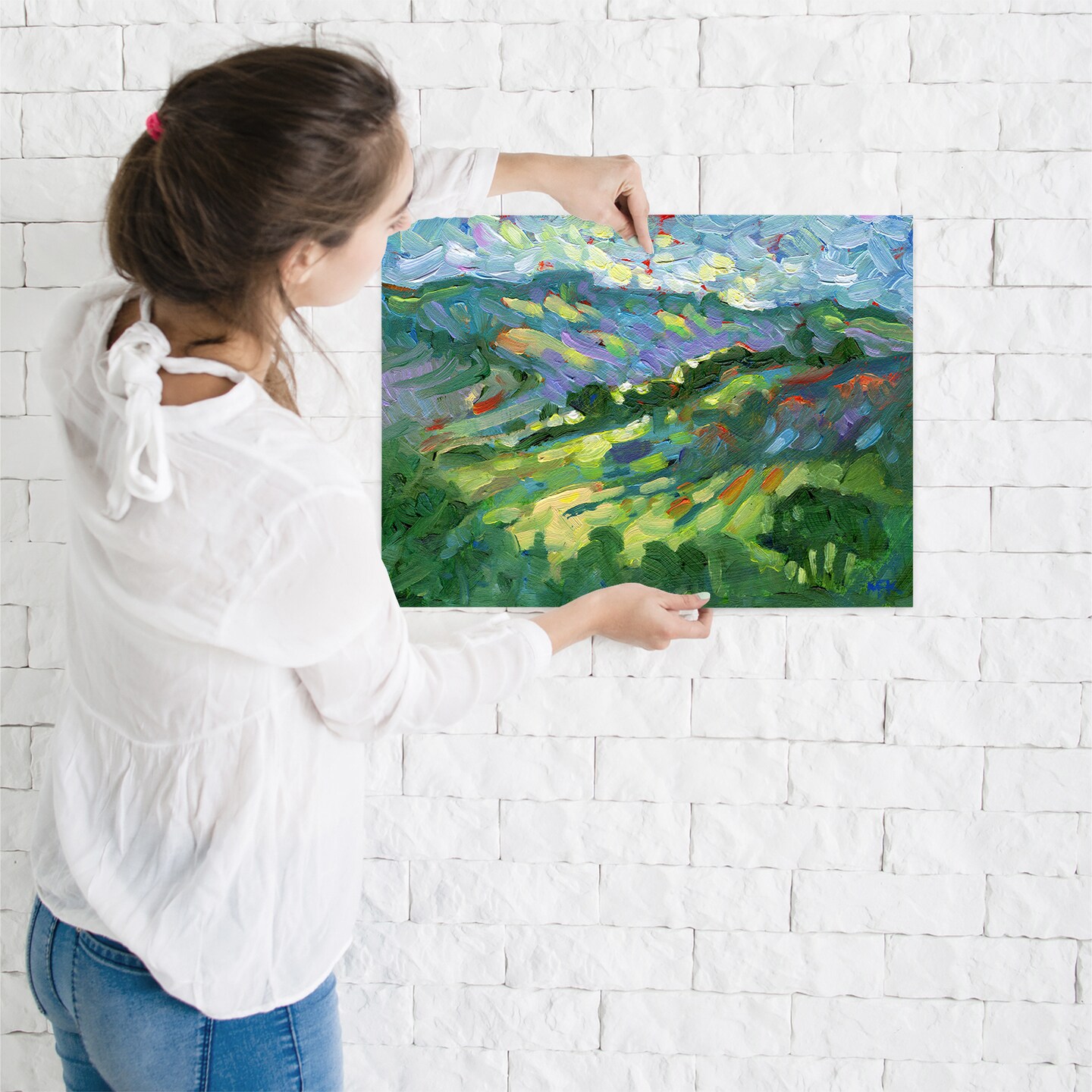 Hillside by Mary Kemp  Poster Art Print - Americanflat