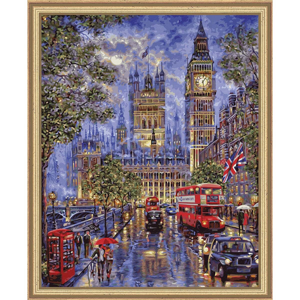 Schipper Full Moon Over London Kit & Frame Paint by Number Kit