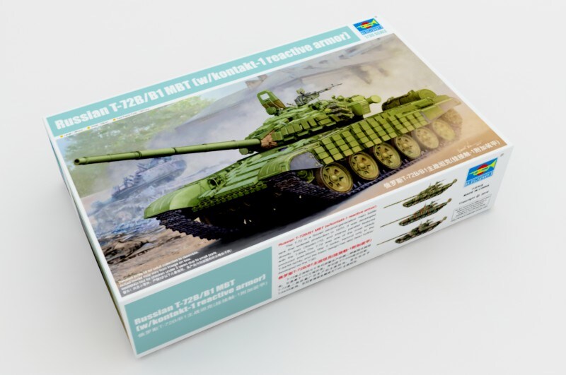 Trumpeter  1/35 RUSSIAN T-72B/B1 MBTW/KONTAKT-1 Plastic Model