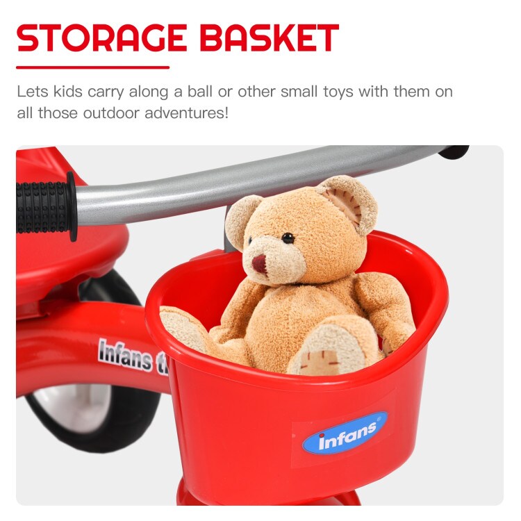 Kids Tricycle Rider with Adjustable Seat