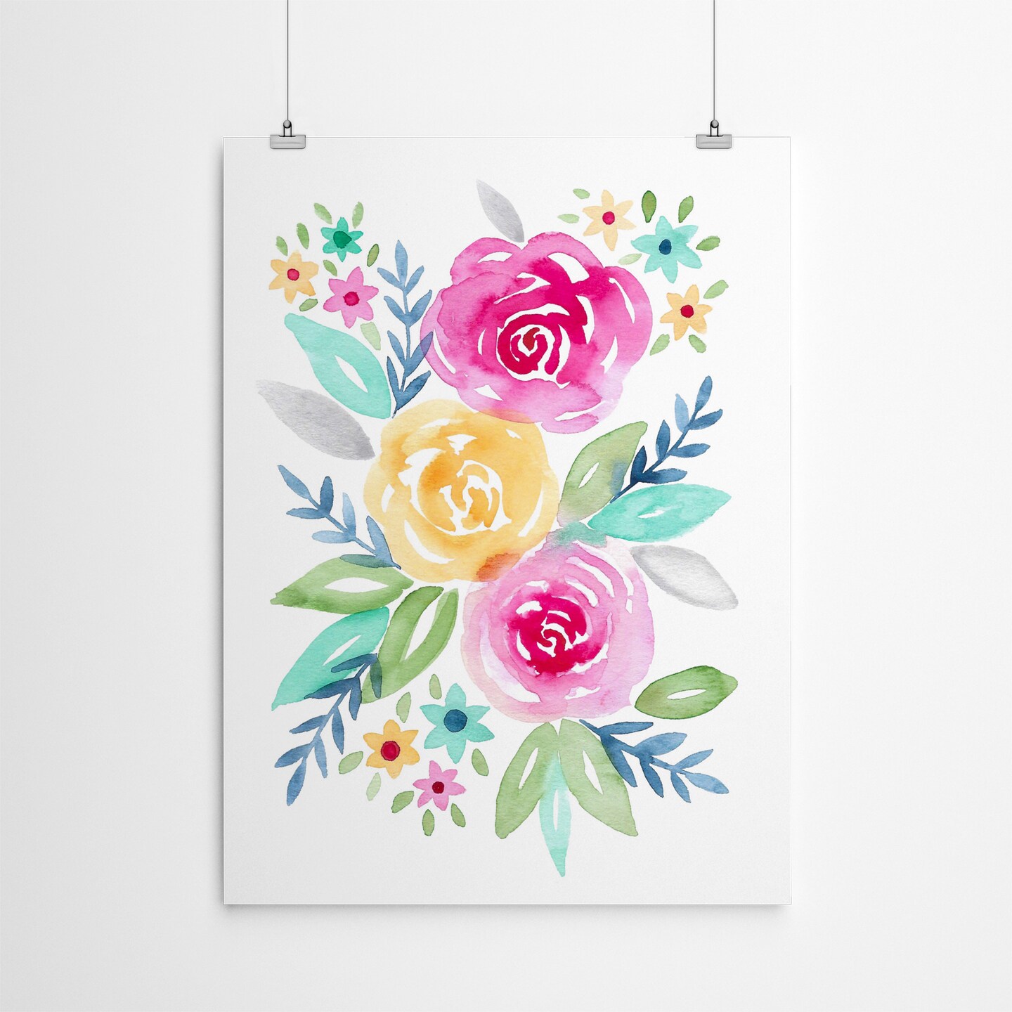 Watercolor Floral 7 by Lisa Nohren  Poster Art Print - Americanflat