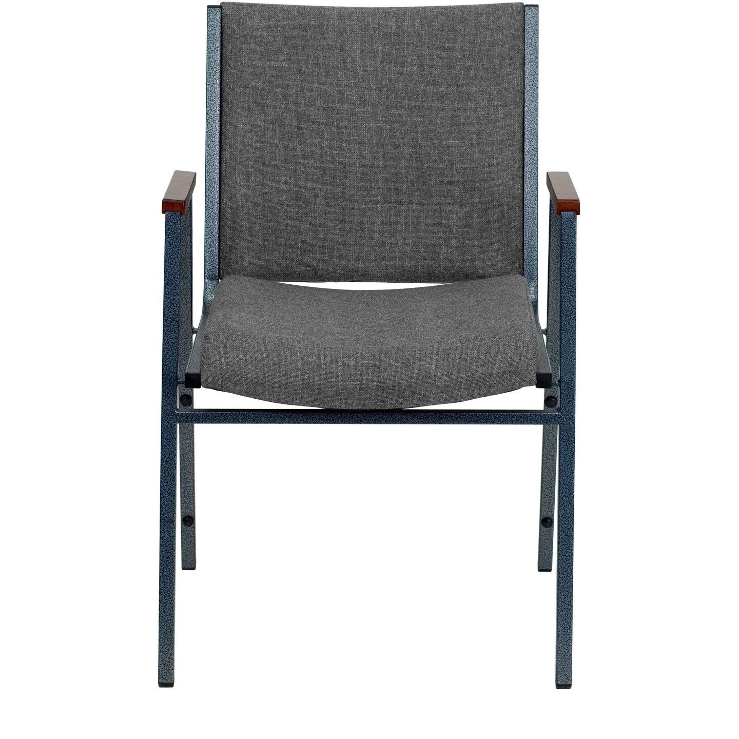 Emma and Oliver Heavy Duty Reception/Guest Stack Chair with Arms