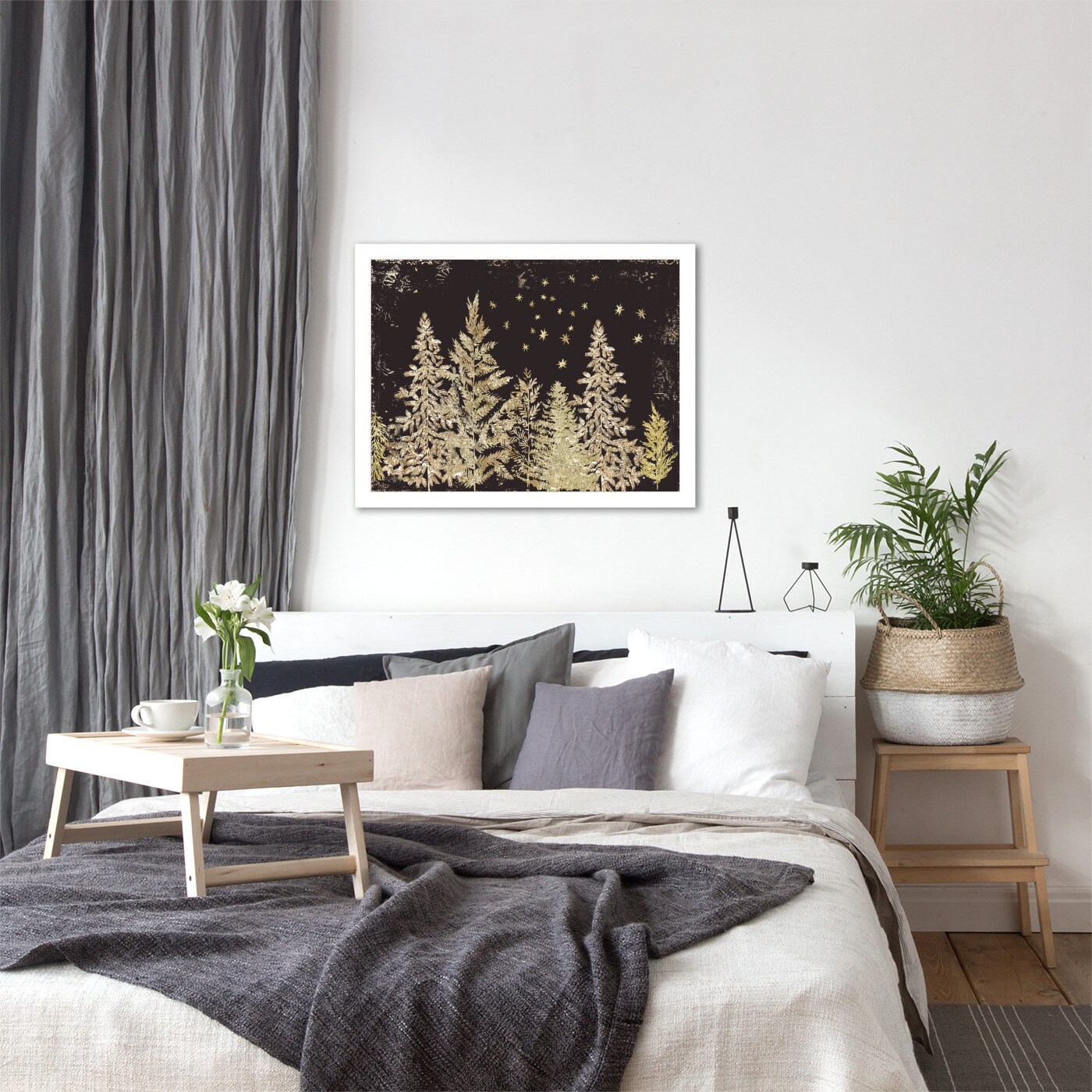 8&#x22; x 10&#x22; Silent Winter Night by Pi Holiday Framed Print Wall Art - Americanflat - Americanflat