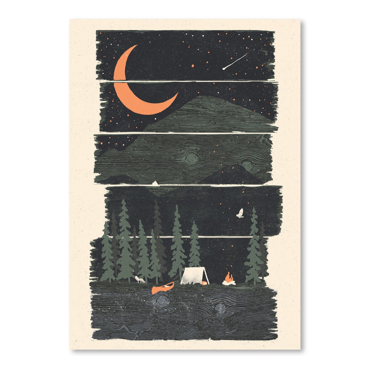 Poster Art Print - Wish I Was Camping by NDTank  - Americanflat