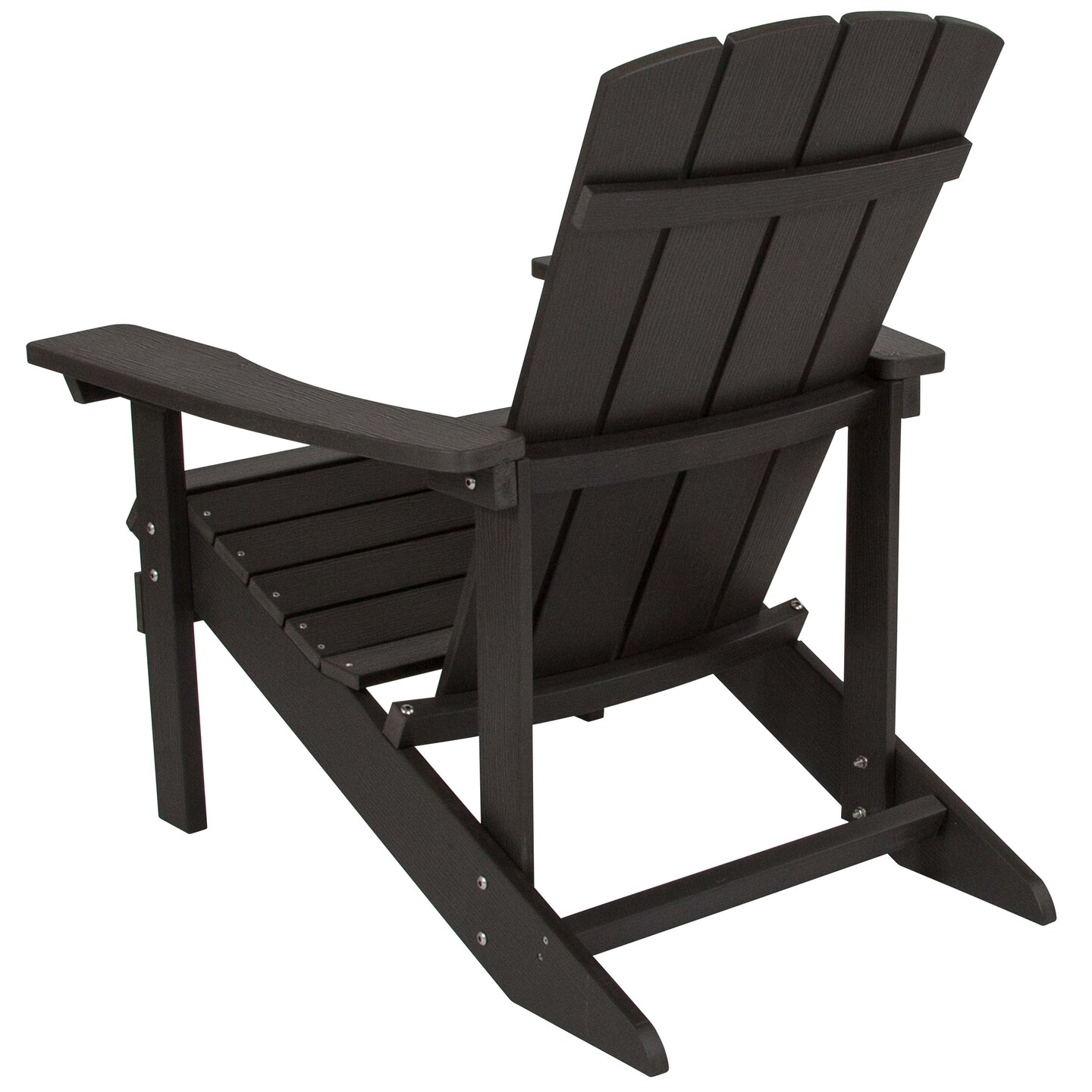 Merrick Lane Set of 4 Riviera All-Weather Poly Resin Wood Adirondack Chairs