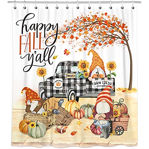  Fall Shower Curtain Pumpkin Shower Curtains for