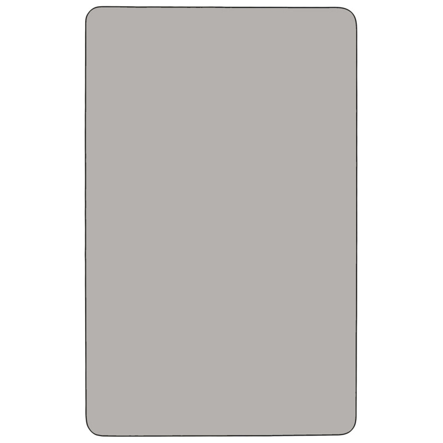 Emma and Oliver 30x72 Rectangle HP Laminate Adjustable Preschool Activity Table