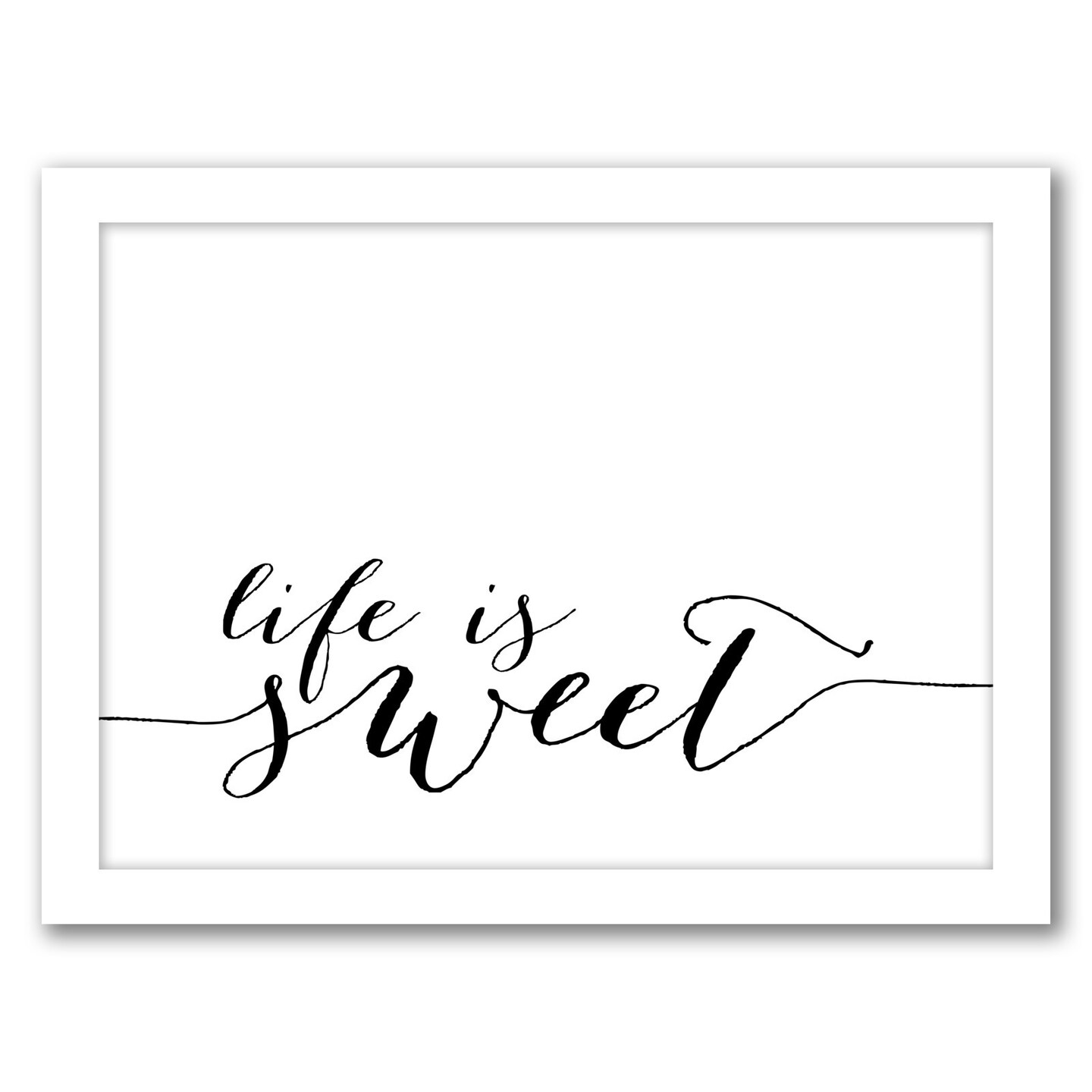 Life Is Sweet Black by Amy Brinkman Frame  - Americanflat