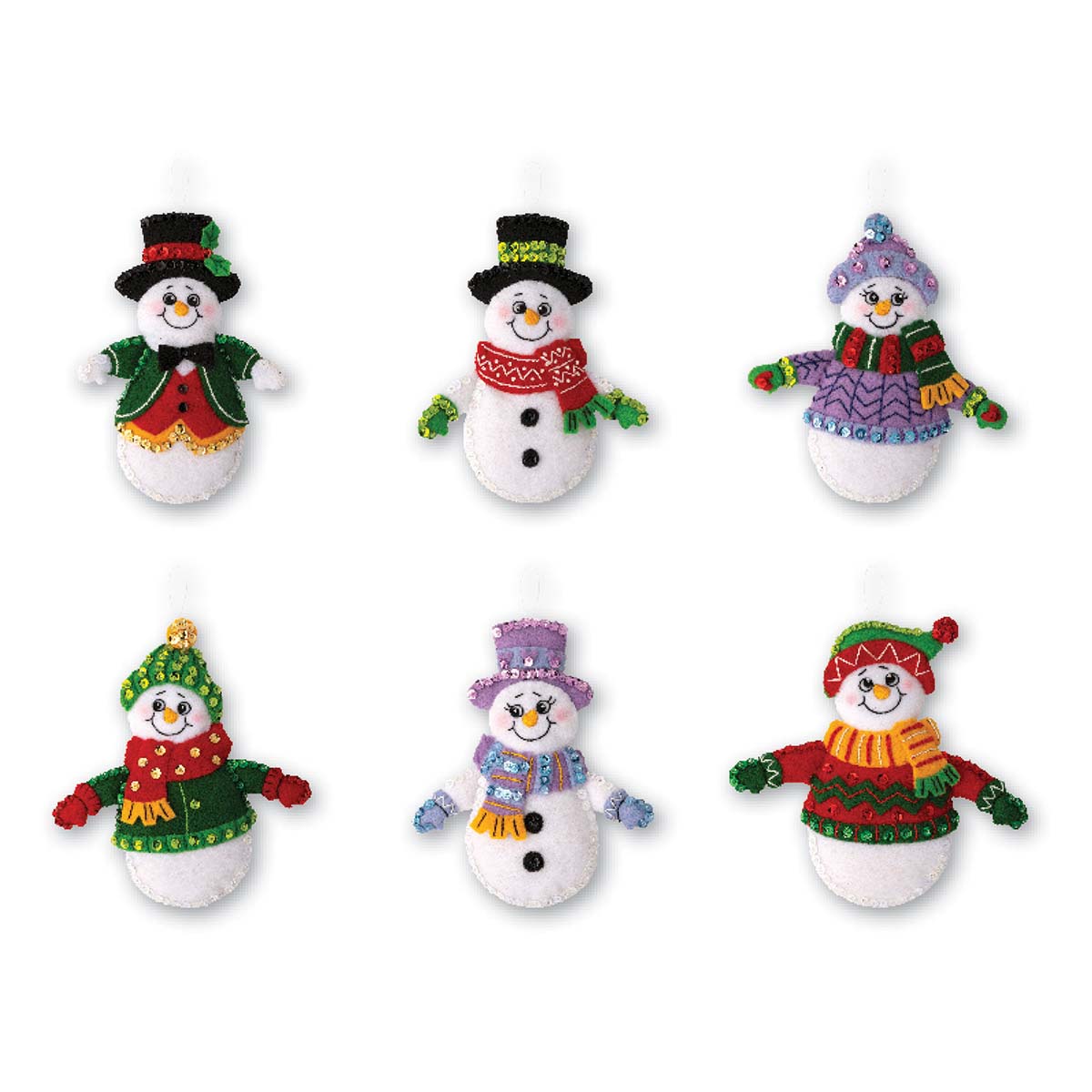 Bucilla  Snow Much Fun Felt &#x26; Sequin Kit