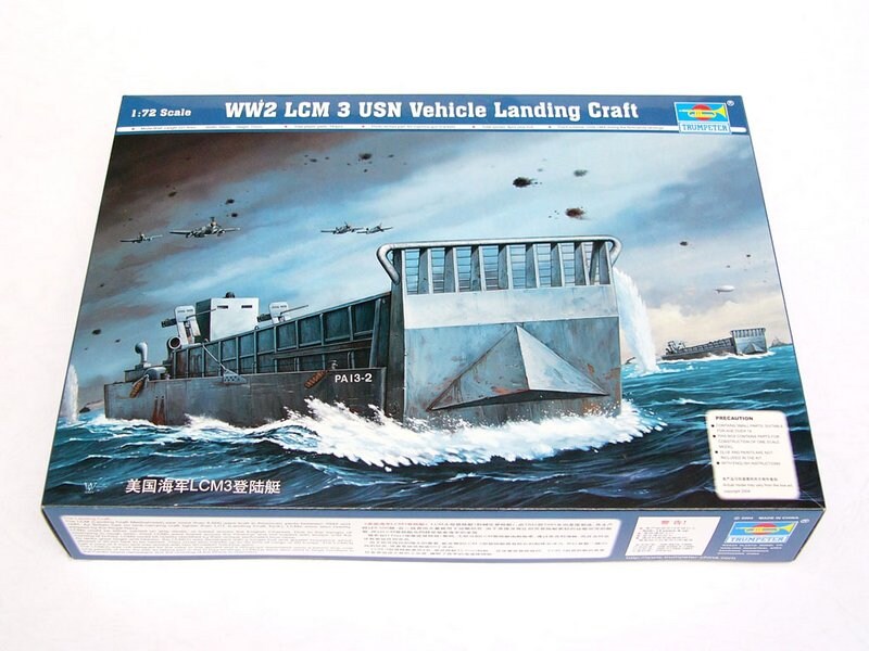 Trumpeter  1/72 WWII LCM-3 LANDING  CRAFT Plastic Model
