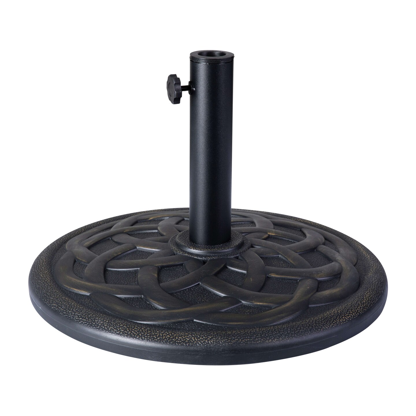 Emma and Oliver Universal Cement Patio Umbrella Base - Weatherproof - 19.25" Diameter