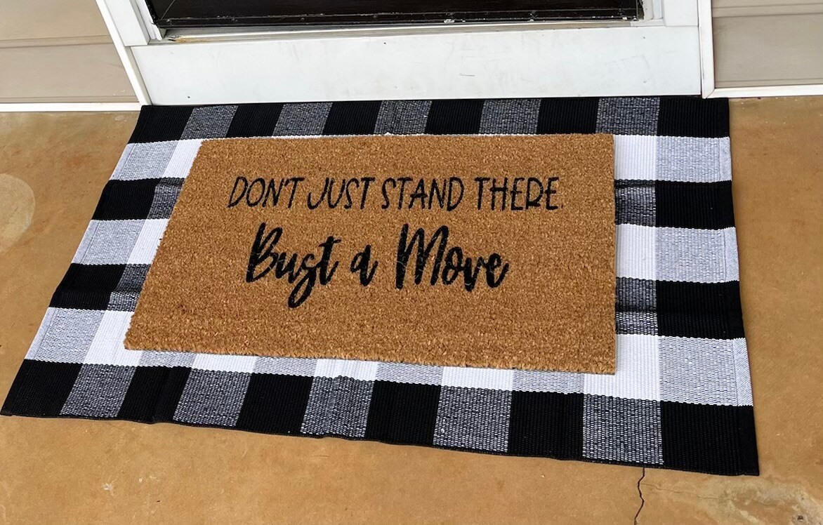 Shut the Front Door Funny Doormat, Outdoor Doormat