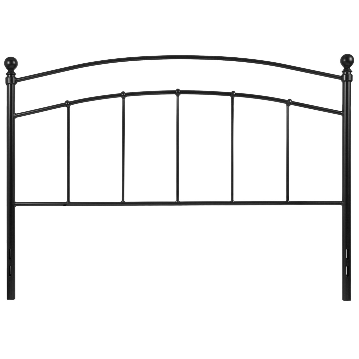 Merrick Lane Kildare Metal Headboard Contemporary Arched Headboard With Adjustable Rail Slots