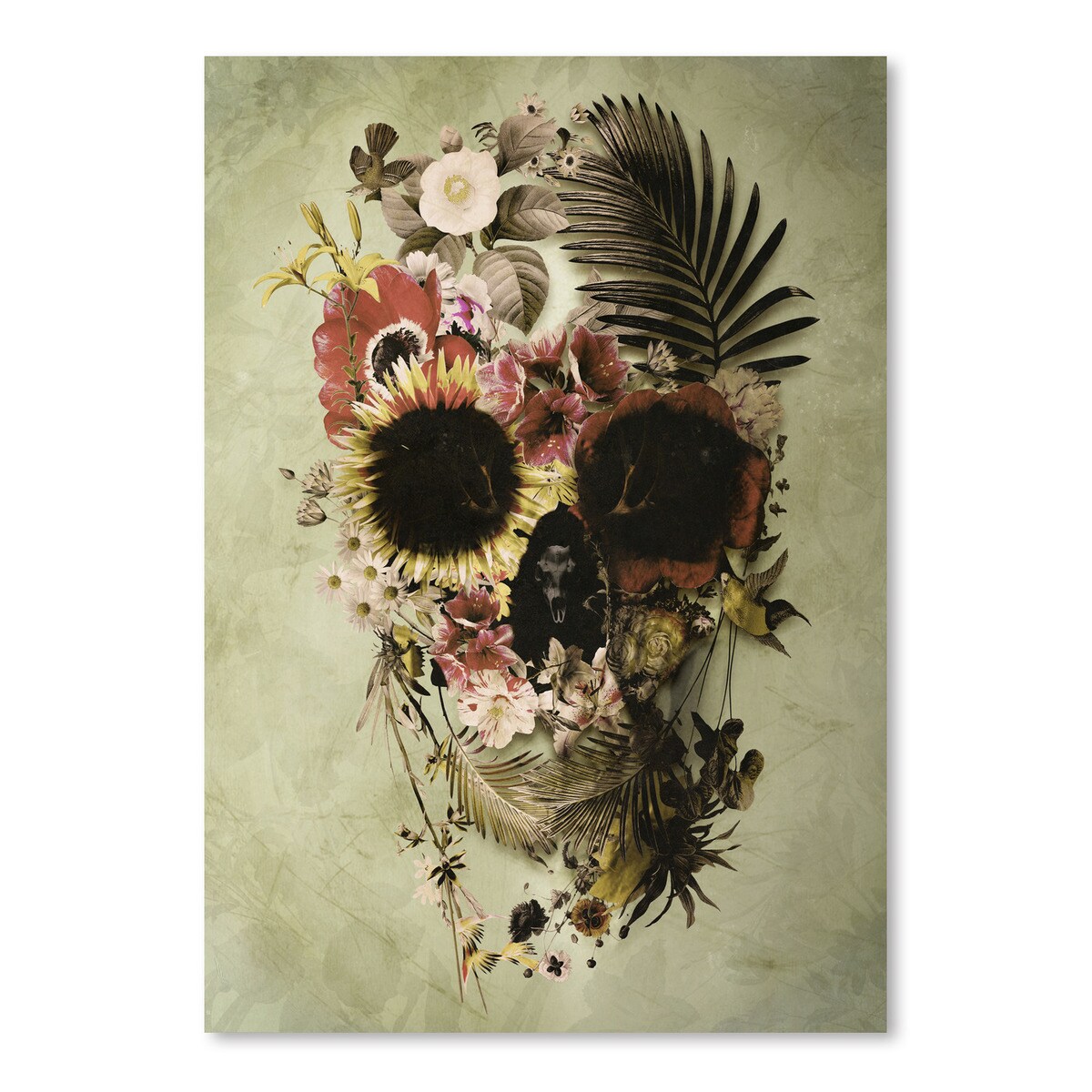 Garden Skull Light by Ali Gulec  Poster Art Print - Americanflat