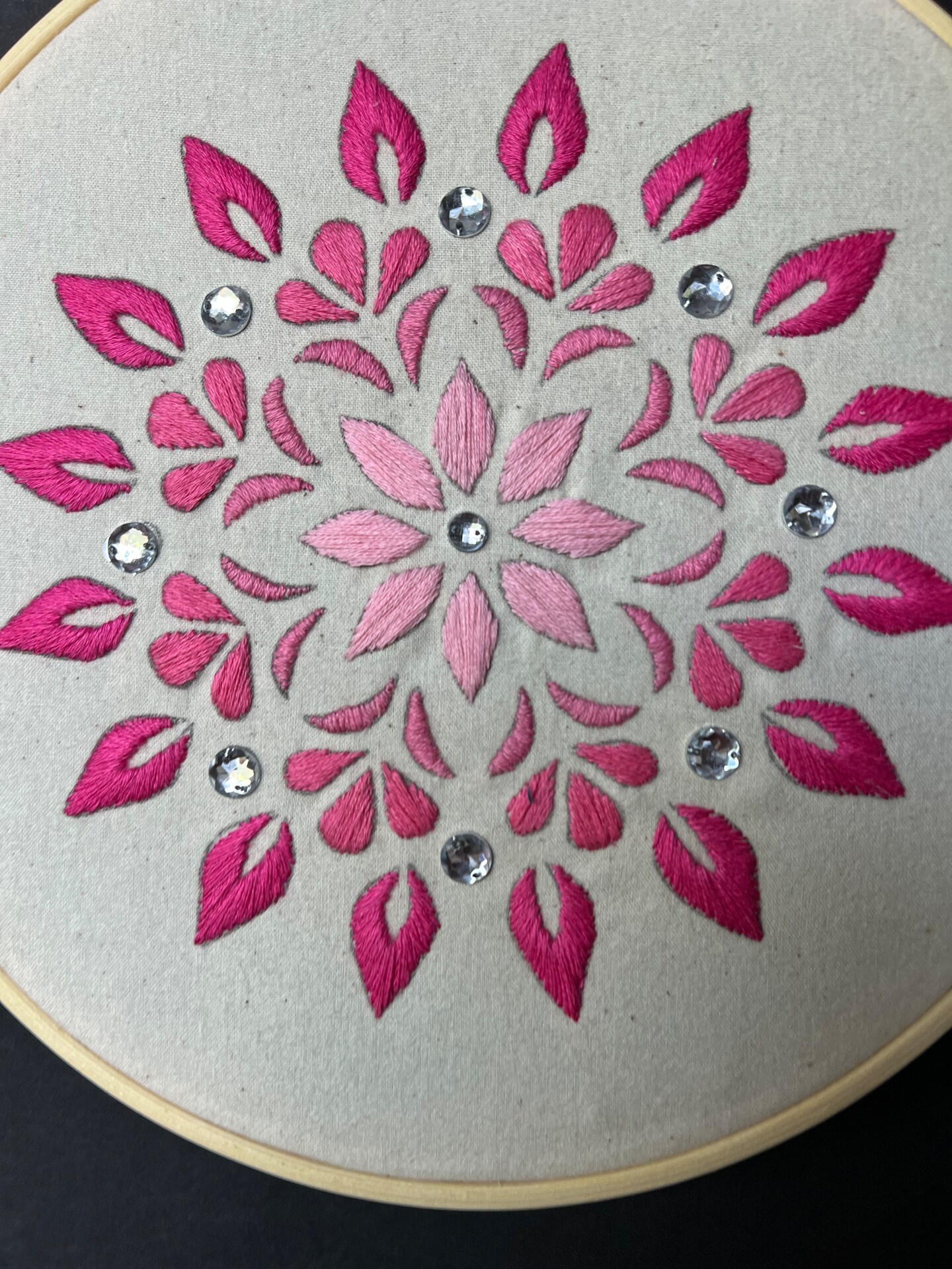 Embroidery, hand embroidery, beads, hand-made