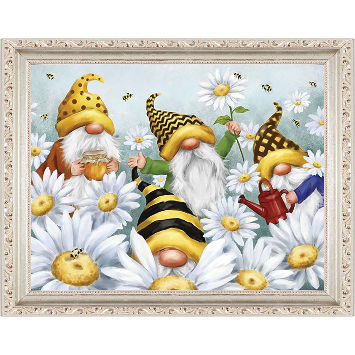 Design Works  Gnomes Kit &#x26; Frame Counted Cross-Stitch