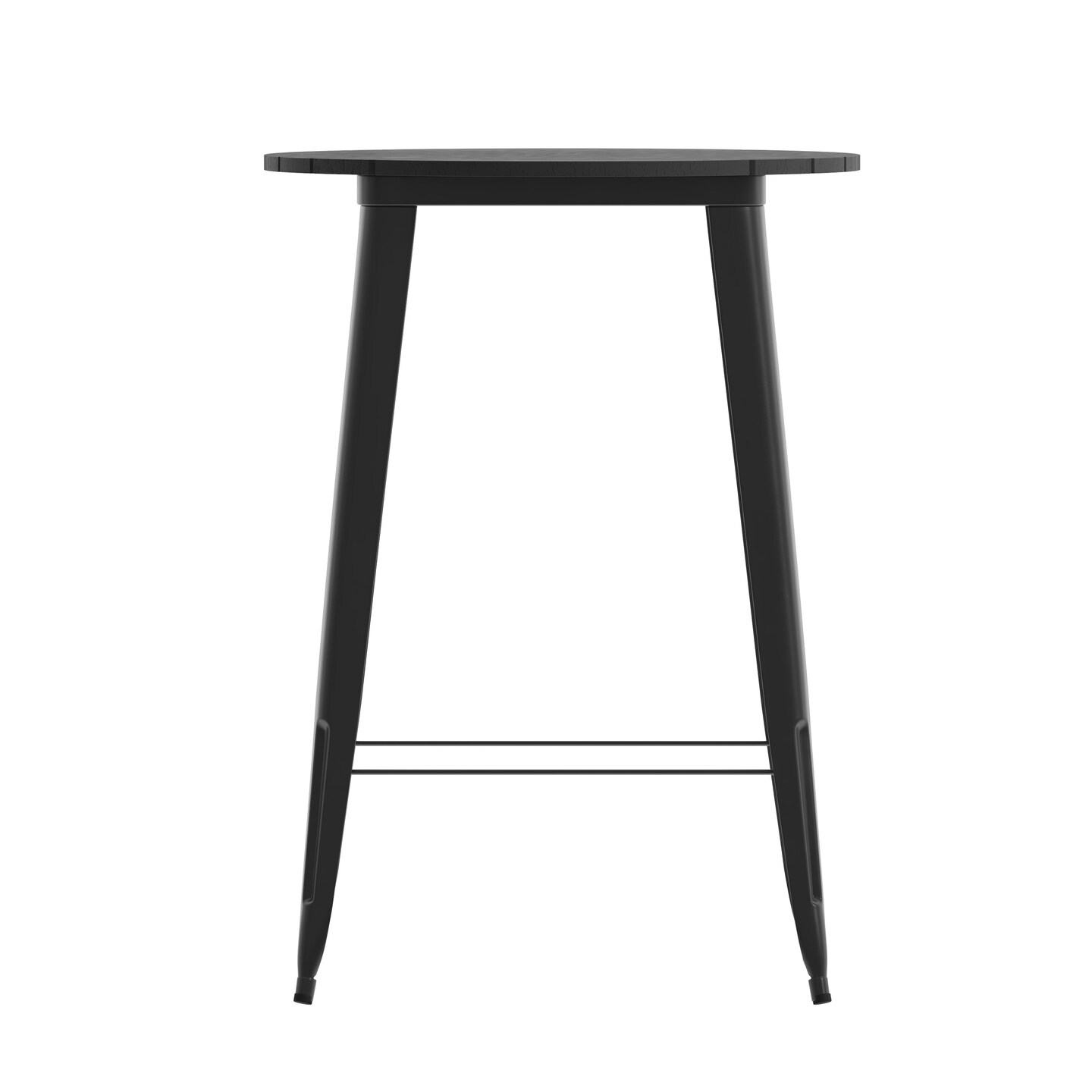 Merrick Lane Dryden Indoor/Outdoor Bar Top Table, 30&#x22; Round All Weather Poly Resin Top with Steel base