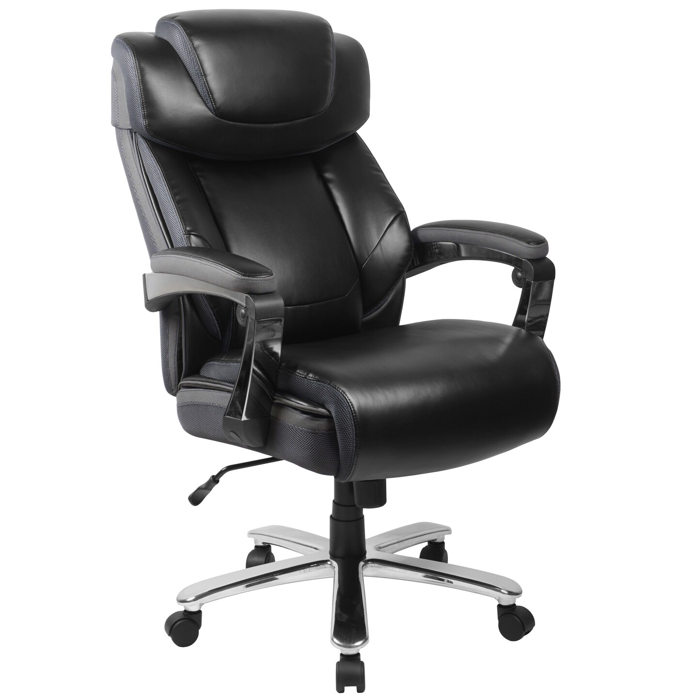 Emma and Oliver 500 lb. Big & Tall Height Adjustable Headrest Swivel Ergonomic Office Chair