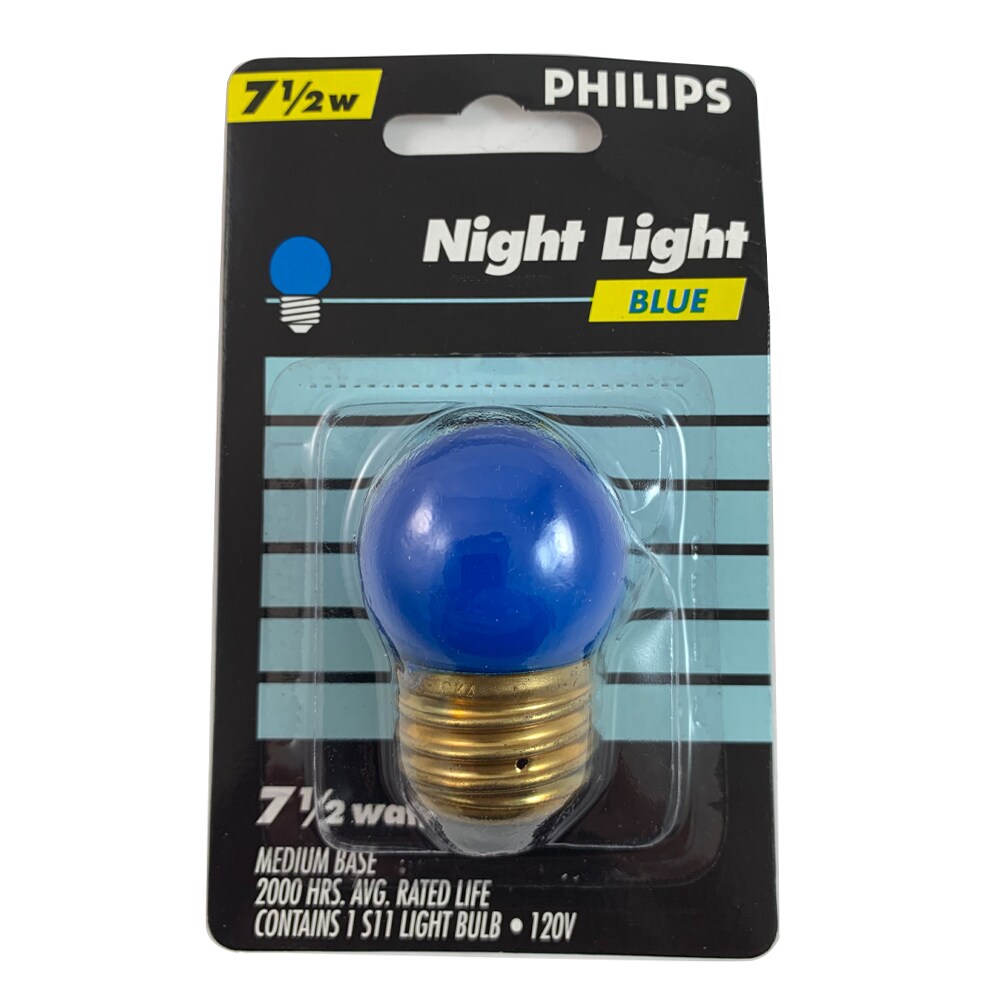6pk - Philips 7.5w S11 Blue Incandescent Night Light Bulb - E26 Base
