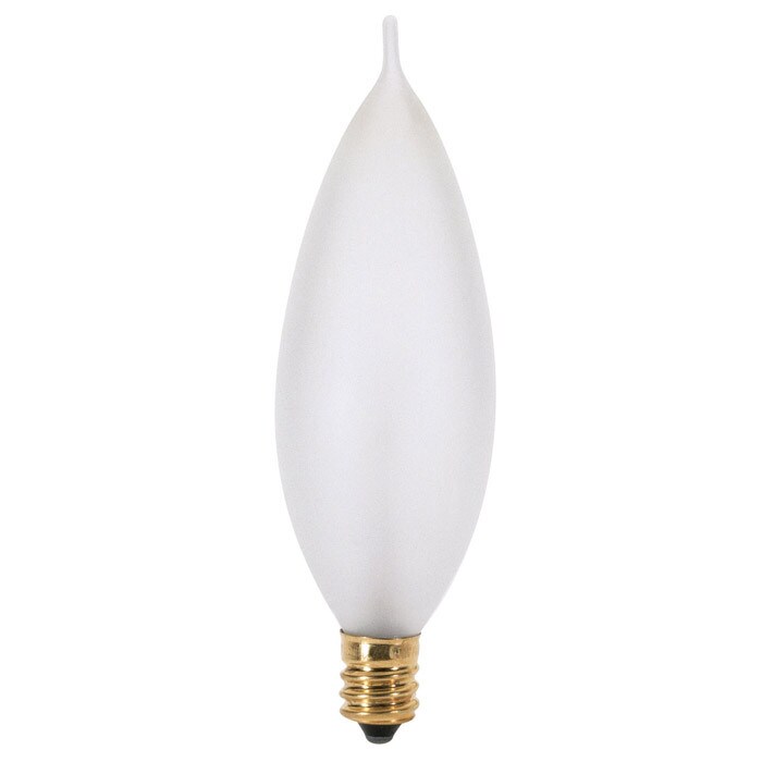 Satco A3663 60W 130V CA10 Frosted E12 Candelabra Base Incandescent bulb