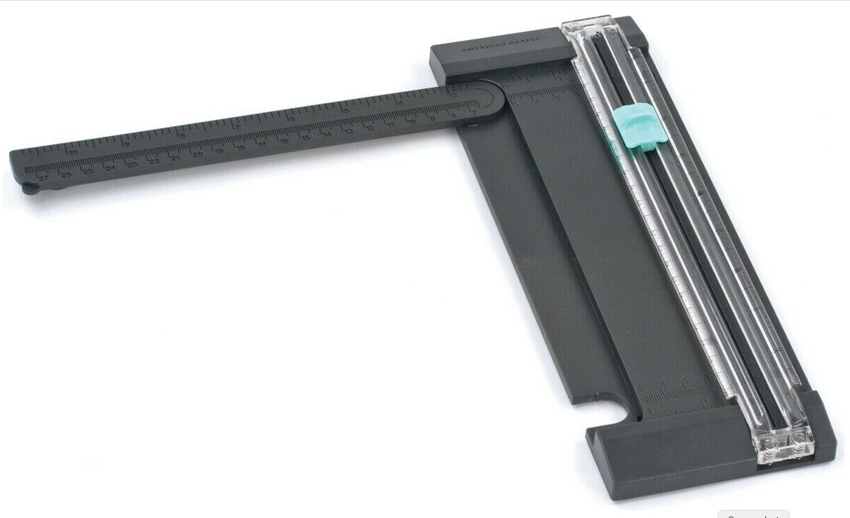 American Crafts Craft Blade Portable Paper Trimmer 9" - Aqua - (2 Pieces) 90702