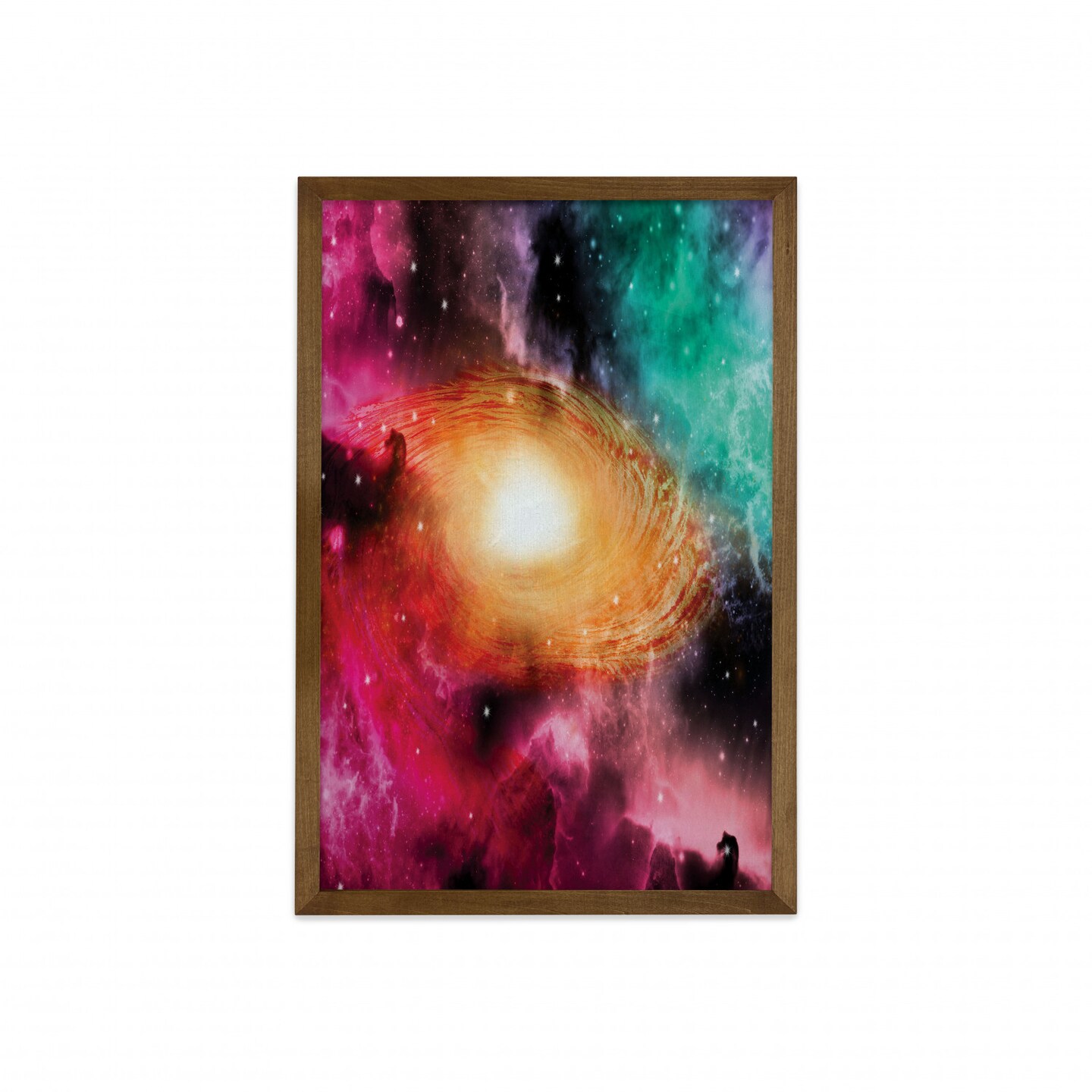 pink and orange colorful galaxy