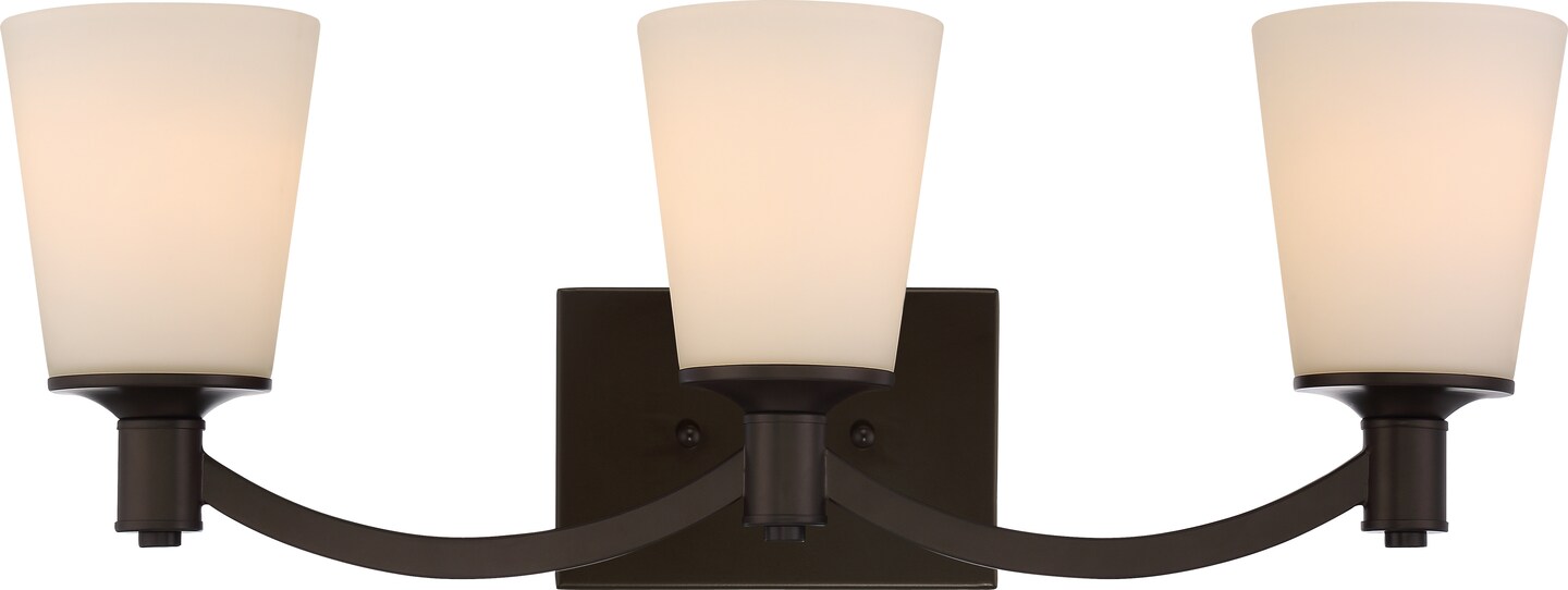 Laguna 3-Light Wall Mounted Vanity &#x26; Wall Light Fixture in Forest Bronze Finish