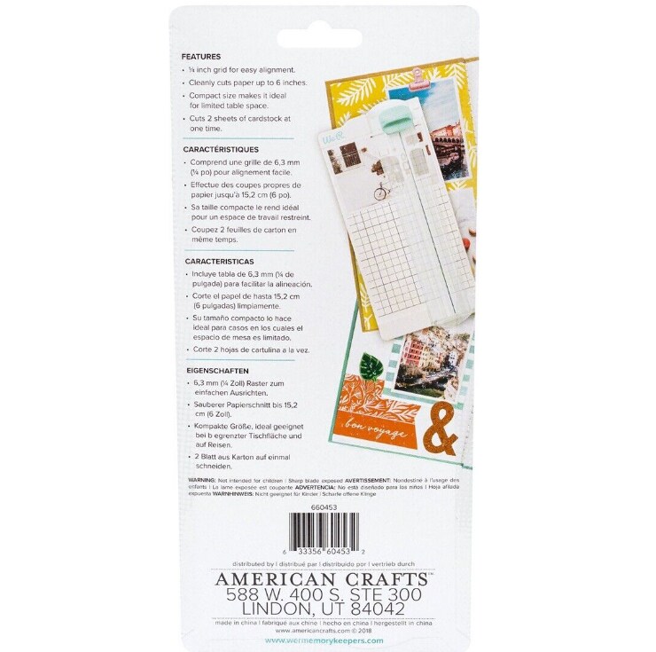 TOOL - We R Memory Keepers - JOURNAL STUDIO - MINI PAPER TRIMMER 660453 by American Crafts