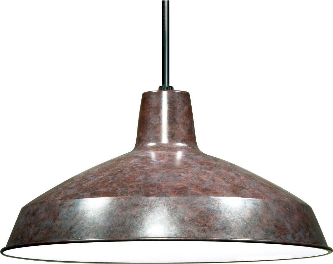 1-Light Hanging Mounted Outdoor Light Fixture in Old Bronze Finish