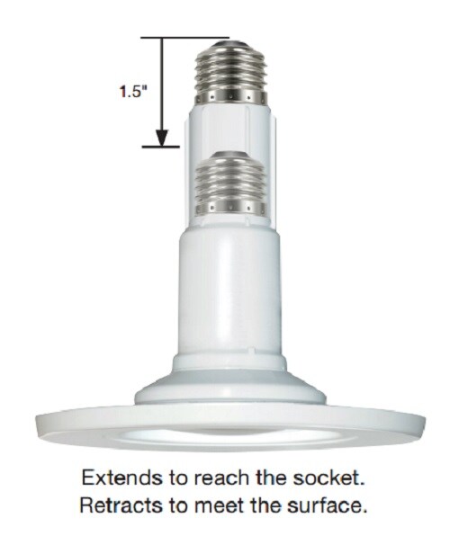 2PK - 8.5W 4in. Recessed LED 120V 2700K Warm White Downlight Retrofit Trim