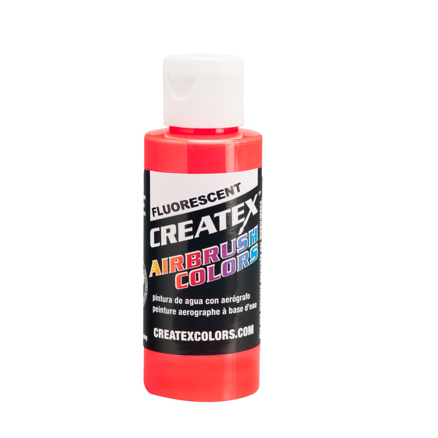 Createx 2 oz. Bottle of Fluorescent Red #5408 Airbrush Colors Hobby Craft  Art