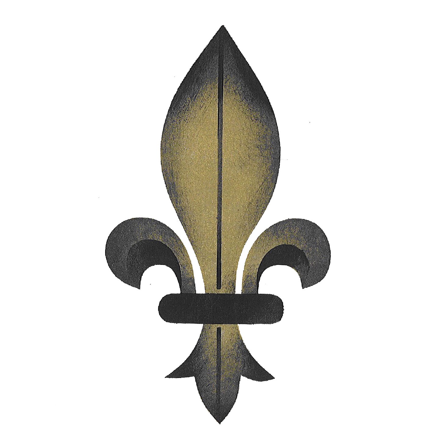 Small Fleur de Lis Wall Stencil | 2957 by Designer Stencils | Pattern Stencils | Reusable Stencils for Painting | Safe & Reusable Template for Wall Decor | Try This Stencil Instead of a Wallpaper | Easy to Use & Clean Art Stencil Pattern
